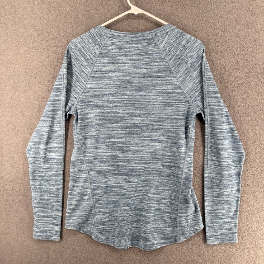 Exofficio Inset Shield Long Sleeve Base Layer Shirt Womens M Blue Outdoor Hiking - Picture 2 of 15
